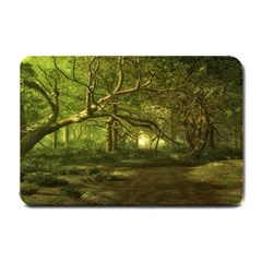 Nature Greenforest Trees Tree Landscape Small Doormat 