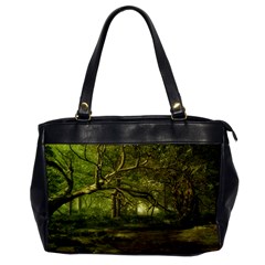 Nature Greenforest Trees Tree Landscape Oversize Office Handbag by Wegoenart