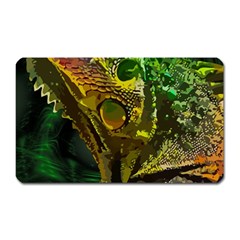 Chameleon Reptile Lizard Animal Magnet (rectangular) by Wegoenart