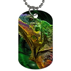 Chameleon Reptile Lizard Animal Dog Tag (two Sides) by Wegoenart