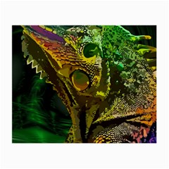 Chameleon Reptile Lizard Animal Small Glasses Cloth (2 Sides) by Wegoenart