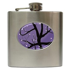 Moon Night Fantasy Dark Love Hip Flask (6 Oz) by Wegoenart