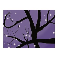 Moon Night Fantasy Dark Love Double Sided Flano Blanket (mini)  by Wegoenart