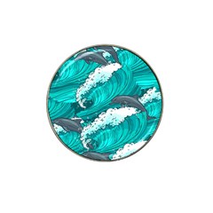 Sea Waves Seamless Pattern Hat Clip Ball Marker (4 pack)