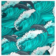 Sea Waves Seamless Pattern Canvas 20  x 20 