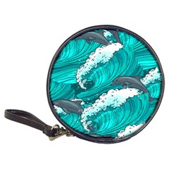 Sea Waves Seamless Pattern Classic 20-CD Wallets