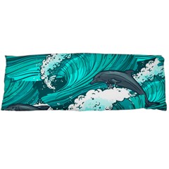 Sea Waves Seamless Pattern Body Pillow Case (Dakimakura)