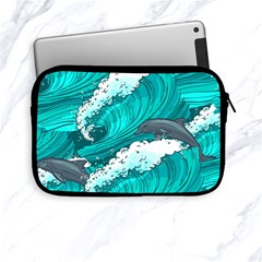 Sea Waves Seamless Pattern Apple Ipad Mini Zipper Cases by Wegoenart