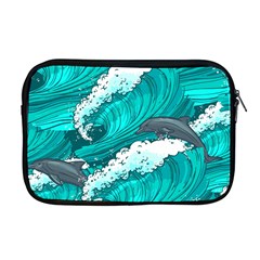 Sea Waves Seamless Pattern Apple MacBook Pro 17  Zipper Case