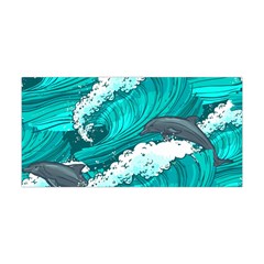 Sea Waves Seamless Pattern Yoga Headband