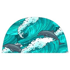 Sea Waves Seamless Pattern Anti scalding pot cap