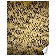 Vintage Background Music Nuts Sheet Music Canvas 12  X 16  by Wegoenart