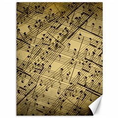 Vintage Background Music Nuts Sheet Music Canvas 36  X 48  by Wegoenart