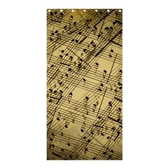 Vintage Background Music Nuts Sheet Music Shower Curtain 36  X 72  (stall)  by Wegoenart