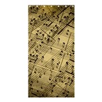 Vintage Background Music Nuts Sheet Music Shower Curtain 36  x 72  (Stall)  Curtain(36 X72 ) - 33.26 x66.24  Curtain(36 X72 )