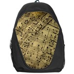 Vintage Background Music Nuts Sheet Music Backpack Bag Front