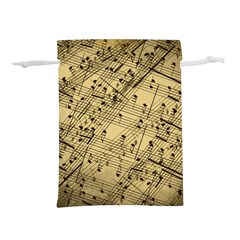 Vintage Background Music Nuts Sheet Music Lightweight Drawstring Pouch (l) by Wegoenart