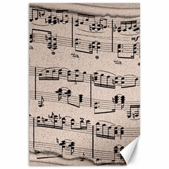 Art Vintage Music Paper Background Design Canvas 12  X 18  by Wegoenart