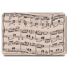 Art Vintage Music Paper Background Design Large Doormat 