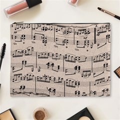 Art Vintage Music Paper Background Design Cosmetic Bag (xl) by Wegoenart