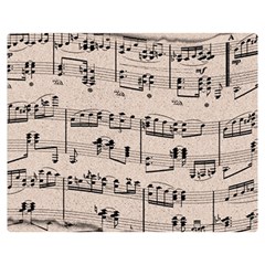 Art Vintage Music Paper Background Design Double Sided Flano Blanket (medium)  by Wegoenart