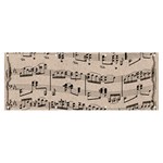 Art Vintage Music Paper Background Design Banner and Sign 8  x 3  Front