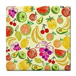 Seamless-fruit Tile Coaster Front