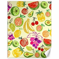 Seamless-fruit Canvas 12  x 16 