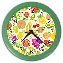 Seamless-fruit Color Wall Clock