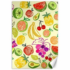 Seamless-fruit Canvas 12  X 18  by nateshop