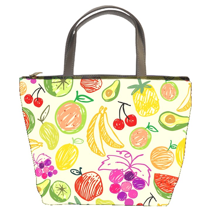 Seamless-fruit Bucket Bag