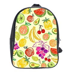 Seamless-fruit School Bag (large) by nateshop