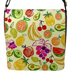 Seamless-fruit Flap Closure Messenger Bag (S)