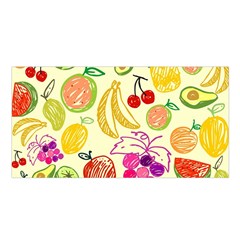 Seamless-fruit Satin Shawl 45  X 80  by nateshop