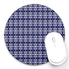 Floral-navi Round Mousepads