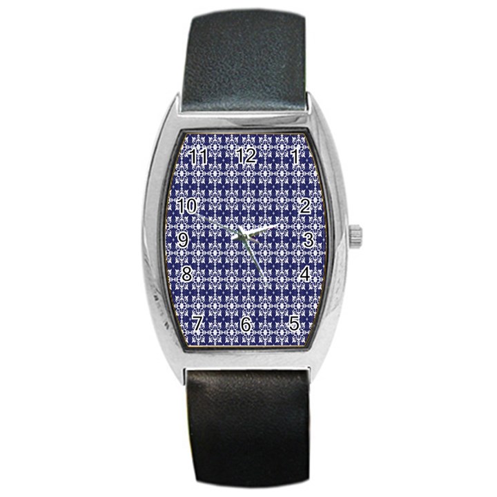 Floral-navi Barrel Style Metal Watch