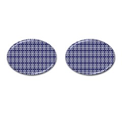 Floral-navi Cufflinks (Oval)