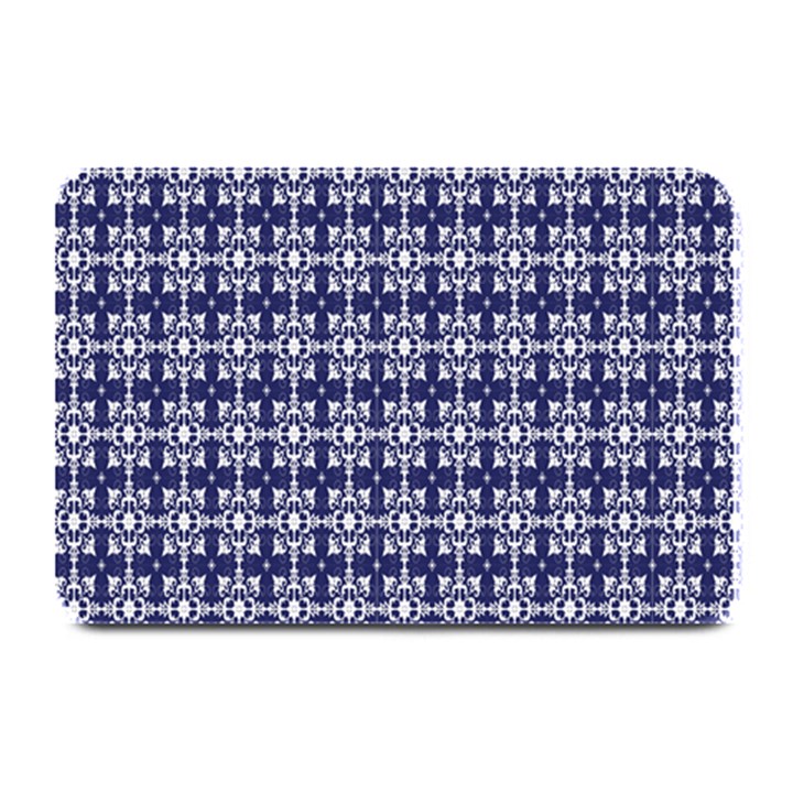 Floral-navi Plate Mats