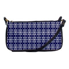 Floral-navi Shoulder Clutch Bag