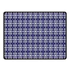 Floral-navi Double Sided Fleece Blanket (Small) 