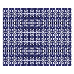 Floral-navi Double Sided Flano Blanket (Small) 