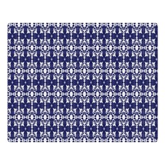 Floral-navi Double Sided Flano Blanket (Large) 