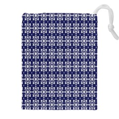 Floral-navi Drawstring Pouch (5XL)