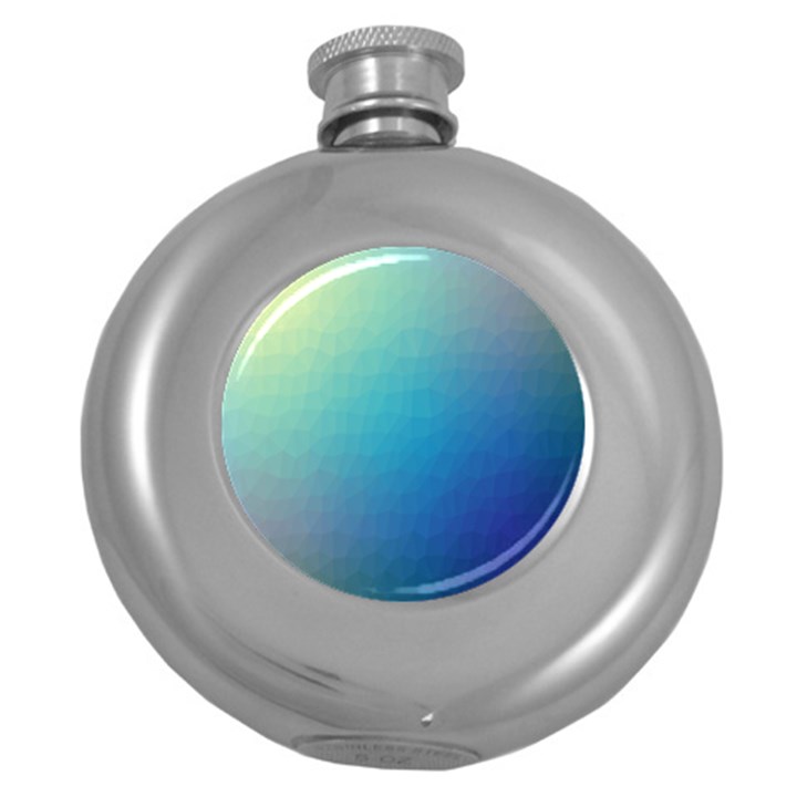 Color-bubbly Round Hip Flask (5 oz)