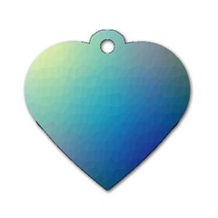 Color-bubbly Dog Tag Heart (Two Sides)