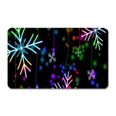 Snowflakes-star Calor Magnet (rectangular) by nateshop