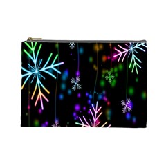 Snowflakes-star Calor Cosmetic Bag (large)