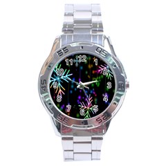 Snowflakes-star Calor Stainless Steel Analogue Watch by nateshop