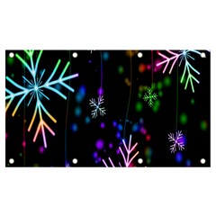 Snowflakes-star Calor Banner And Sign 7  X 4  by nateshop