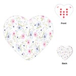 Background-flower Beatiful Playing Cards Single Design (Heart) Front